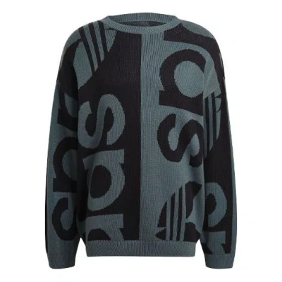 Adidas Originals Fshn Knit Crew Sweatshirt Grey In Gray
