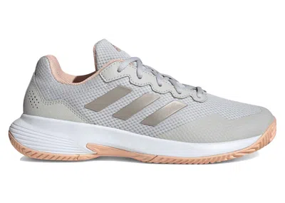 Pre-owned Adidas Originals Gamecourt 2.0 Grey (women's) Sneakers In Grey One/cyber Metallic/powder Coral