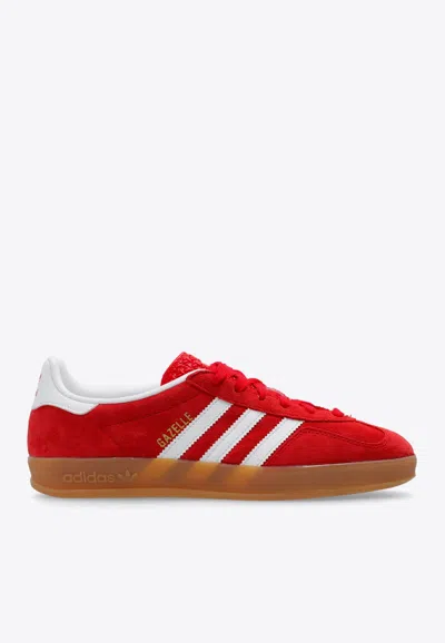 Adidas Originals Gazele Indoor Suede Sneakers In Red