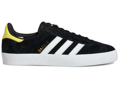 Pre-owned Adidas Originals Gazelle Adv Yellow Sneakers In Core Black/cloud White