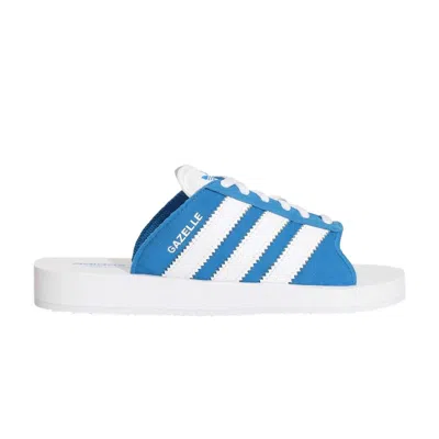Pre-owned Adidas Originals Gazelle Beach Slides 'bluebird'
