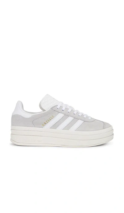 Adidas Originals Gazelle Bold In Grey/white/white