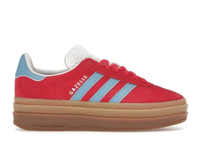 Pre-owned Adidas Originals Gazelle Bold Blue Burst (women's) Sneakers In Active Pink/semi Blue Burst/cloud White In Multi