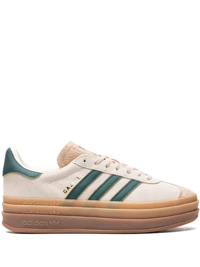 ADIDAS ORIGINALS GAZELLE BOLD "CREAM COLLEGIATE/GREEN" SNEAKERS