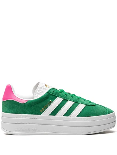 Adidas Originals Gazelle Bold "green/lucid Pink" Sneakers