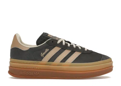 Pre-owned Adidas Originals Gazelle Bold Grey Gum (women's) Sneakers In Grey Six/magic Beige/cream White In Multi