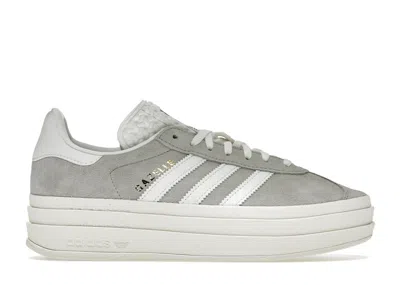 Pre-owned Adidas Originals Gazelle Bold Grey White (women's) Sneakers In Grey Two/footwear White/core White