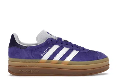Pre-owned Adidas Originals Gazelle Bold Gum (women's) Sneakers In Energy Ink/cloud White/collegiate Purple