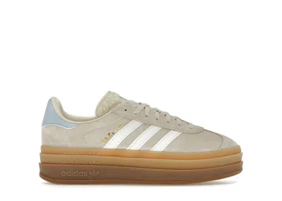 Pre-owned Adidas Originals Gazelle Bold (kids) Sneakers In Wonder White/cloud White/clear Sky Blue