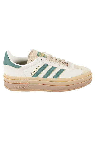 Adidas Originals Gazelle Bold Lace-up Sneakers In Cwhite