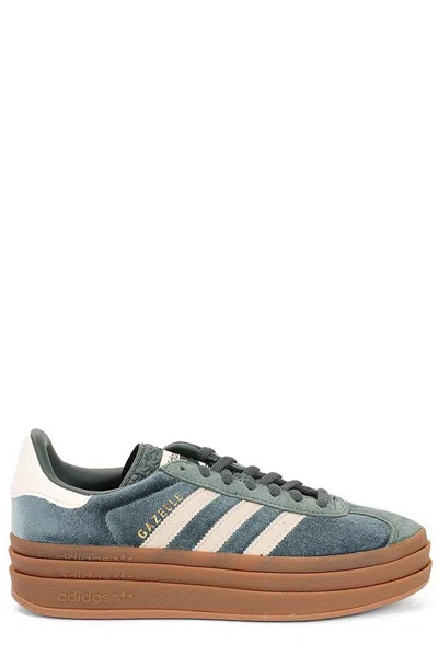Adidas Originals Gazelle Bold "mineral Green/putty Grey" Sneakers