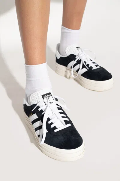 Adidas Originals ‘gazelle Bold' Platform Sneakers In Black