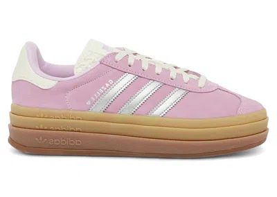 Pre-owned Adidas Originals Gazelle Bold Silver (women's) Sneakers In Pink Glow/silver Metallic/gum