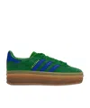 Adidas Originals Gazelle Bold Sneakers In Green