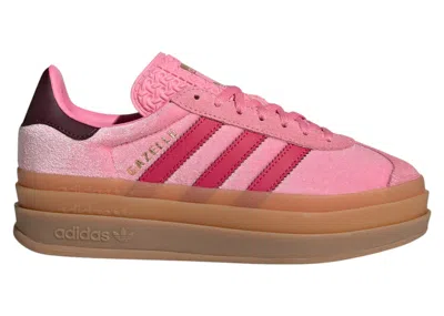 Pre-owned Adidas Originals Gazelle Bold Sneakers In Bliss Pink/ruby Red/maroon