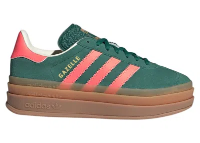 Pre-owned Adidas Originals Gazelle Bold Sneakers In Collegiate Green/signal Coral/cream White In Multi