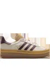 Adidas Originals Adidas Womens Wonder Quaetz Black Blac Gazelle Bold Brand-embellished Suede Low-top Trainers In Neutrals