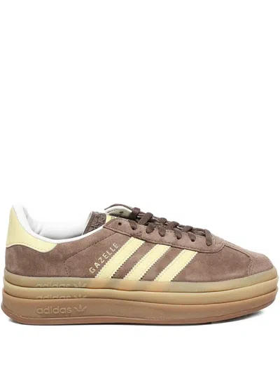 Adidas Originals Gazelle Bold Suede Sneakers In Brown