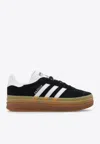 Adidas Originals Black & White Gazelle Bold Sneakers In Black