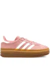 Adidas Originals Gazelle Bold Suede Three-stripe Sneakers In Pink