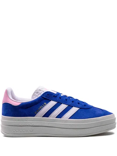 Adidas Originals Gazelle Bold "true Pink" Platform Sneakers In Blau