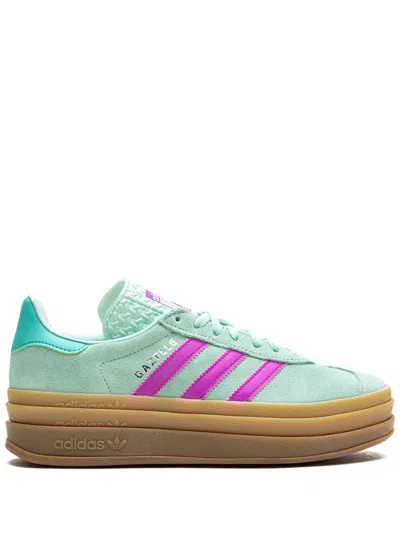 Adidas Originals Kids' Gazelle Bold "turqoise/pink" Sneakers In Green