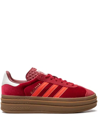 Adidas Originals Adidas Women's Originals Gazelle Bold Casual Shoes In Team Victory Red/bright Red/off White