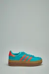 Adidas Originals Gazelle Bold "mint Rush/impact Orange" Sneakers In Blue