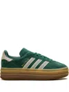 Adidas Originals Gazelle Bold Sneakers In Cgreen/wonwhi/goldmt