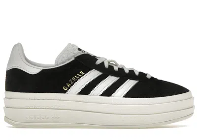 Pre-owned Adidas Originals Gazelle Bold White (women's) Sneakers In Core Black/footwear White/core White