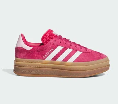 Pre-owned Adidas Originals Gazelle Bold Wild Pink White Women's Size Id6997 In Wild Pink / Footwear White / Clear Pink
