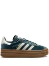 Adidas Originals Gazelle Bold "mineral Green/putty Grey" Sneakers In Green
