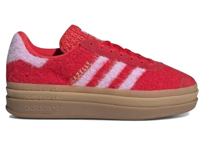 Pre-owned Adidas Originals Gazelle Bold (women's) Sneakers In Better Scarelet Red/bliss Lilac/gold Metallic