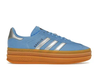 Pre-owned Adidas Originals Gazelle Bold (women's) Sneakers In Blue Burst/silver Metal/aurora Ink