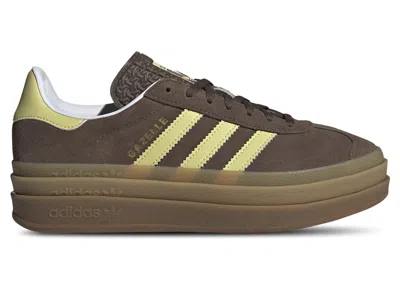 Pre-owned Adidas Originals Gazelle Bold (women's) Sneakers In Earth Strata/powder Yellow/cloud White