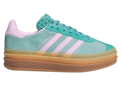 Pre-owned Adidas Originals Gazelle Bold (women's) Sneakers In Powder Teal/bliss Lilac/pure Teal