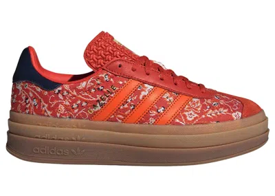Pre-owned Adidas Originals Gazelle Bold (women's) Sneakers In Preloved Red/orange/night Indigo In Multi
