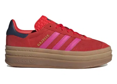 Pre-owned Adidas Originals Gazelle Bold (women's) Sneakers In Red/semi Lucid Fuchsia/night Indigo In Multi