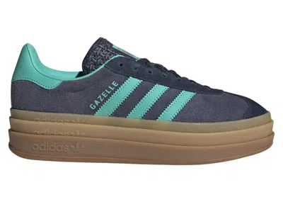 Pre-owned Adidas Originals Gazelle Bold (women's) Sneakers In Shadow Navy Blue/acid Mint/legend Ink