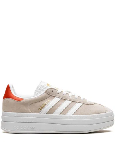 Adidas Originals Gazelle Bold "wonder Beige Orange" Sneakers In Neutrals