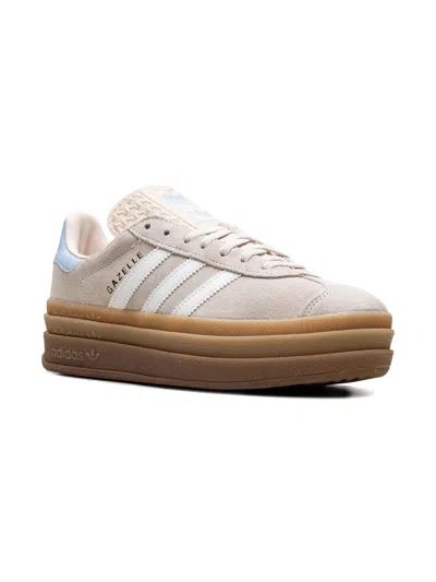 Adidas Originals Kids' Gazelle Bold "wonder White Clear Sky" Sneakers In Neutrals