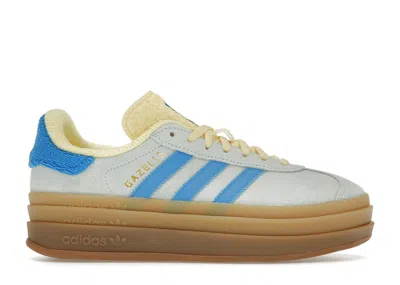 Pre-owned Adidas Originals Gazelle Bold Yellow (women's) Sneakers In Almost Blue/bright Blue/almost Yellow