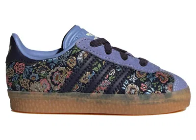 Pre-owned Adidas Originals Gazelle Comfort Closure Liberty London Floral Embroidery Sneakers In Gum