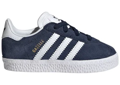 Pre-owned Adidas Originals Gazelle Comfort Closure Sneakers In Collegiate Navy Blue/cloud White