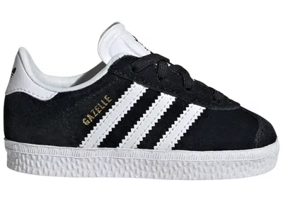 Pre-owned Adidas Originals Gazelle Comfort Closure Sneakers In Core Black/cloud White In Multi