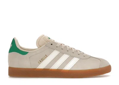 Pre-owned Adidas Originals Gazelle Green (women's) Sneakers In Wonder White/cream White/gum