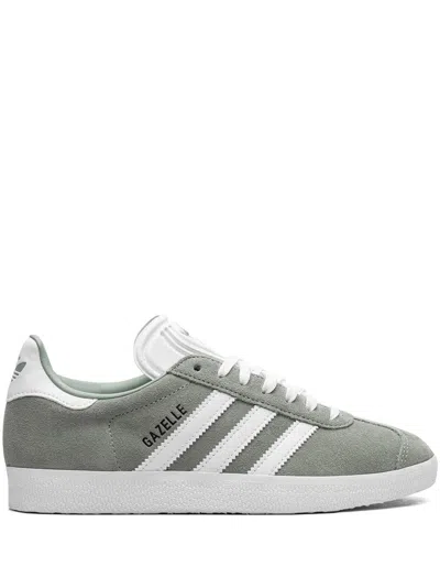 Adidas Originals Gazelle "grey/white" Sneakers In Green
