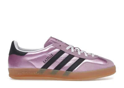 Pre-owned Adidas Originals Gazelle Indoor Black (women's) Sneakers In Bliss Lilac/core Black In Multi