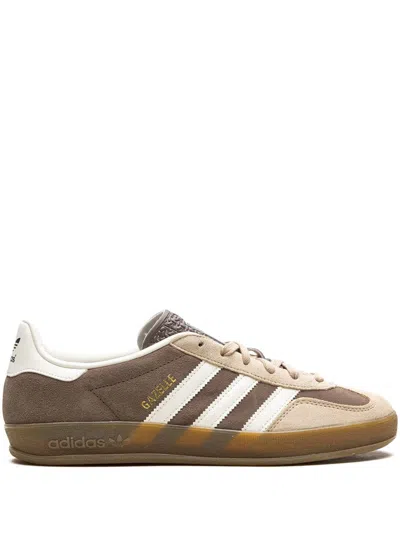 ADIDAS ORIGINALS GAZELLE INDOOR "EARTH STRATA/CLOUD WHITE/MAGIC BEIGE" SNEAKERS