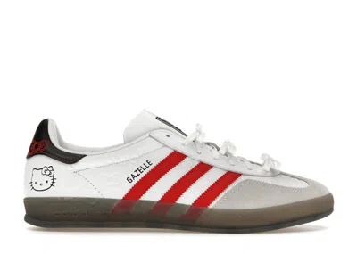 Pre-owned Adidas Originals Gazelle Indoor Hello Kitty (women's) Sneakers In Cloud White/red/core Black
